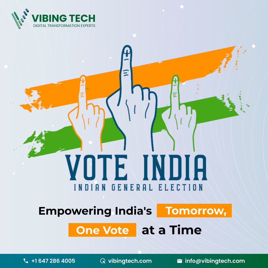 🇮🇳 Let's shape India's destiny together! Join the movement for change in the upcoming Indian General Election.Every vote counts in empowering India's tomorrow. One citizen,one vote–making a difference one step at a time. #vibingtech #VoteIndia #IndianElections #OneVoteAtATime
