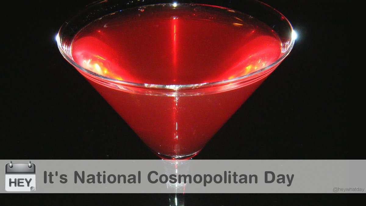 It's National Cosmopolitan Day! #NationalCosmopolitanDay #CosmopolitanDay #CosmoDay