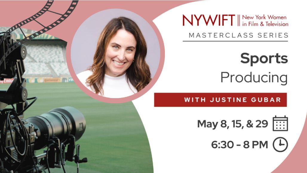 Just in time for the #Olympics join @NYWIFT for their Masterclass Series: Sports Producing with TV Producer Justine Gubar! Thru case studies & convos, learn the process of producing sports docs & sports content production. ⚾ Use code GoodSport for 20% off bit.ly/3Qrnmia