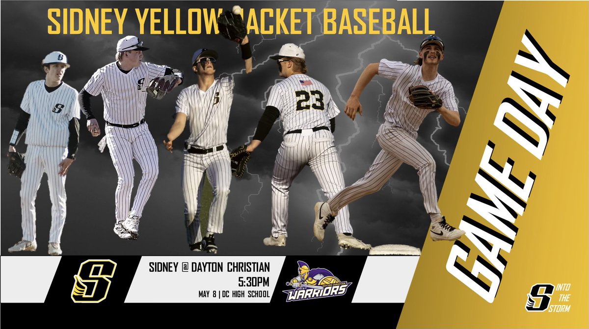 GAMEDAY! ⚾️

Your Yellow Jackets look to bounce back tonight @ Dayton Christian! First pitch, 5:30pm

JV hosts Centerville with a 5pm first pitch! 💪🏼

#IntoTheStorm🐝
