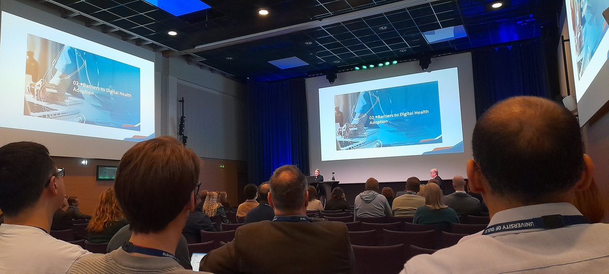 Exploring poster presentations with the picturesque Oulu river view and enjoying diverse scientific research in Digital Health and wireless solutions. Engaging talks and speeches in the first day of the conference!  #Digitalhealth #WirelessSolutions