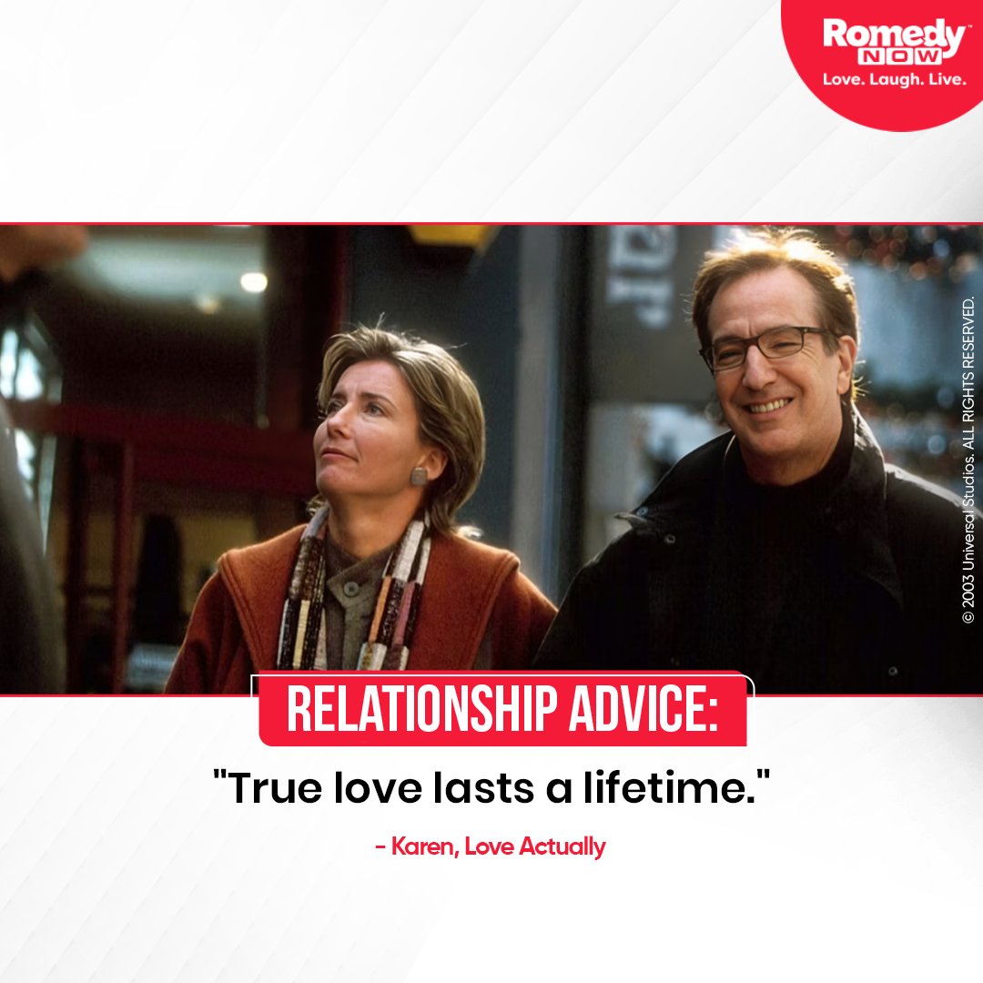 With the right person, even forever isn't enough! ❤️ #LoveActuakky #EmmaThompson #AlanRickman #Romance #Cinema #Love #Romance #RomCom #Smiles #YouMakeMeSmile #RomedyNow