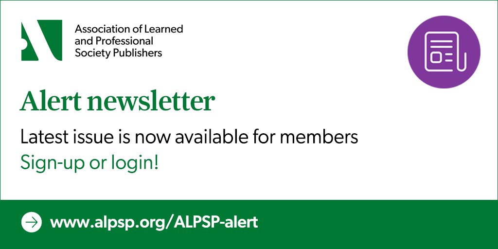 📢 The latest ALPSP Alert monthly newsletter for members is now available. Check your inbox or login to read the May 2024 issue: ow.ly/C0q450Ryw42 #ALPSP #Scholarly #Publishing #ScholComm @astrid_engelen @WayneSime1