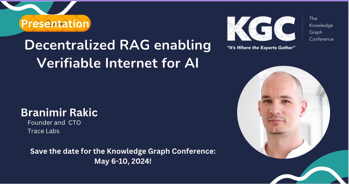 Uncover the groundbreaking capabilities of @origin_trail DKG in realizing the complete potential of a Truly Open #AI! 🌐 Join us for an exclusive talk by our own @BranaRakic at 2024 @KGConference, happening on May 8th & 9th in New York! 🗽 events.knowledgegraph.tech/event/7ffec6d4… #KGC2024