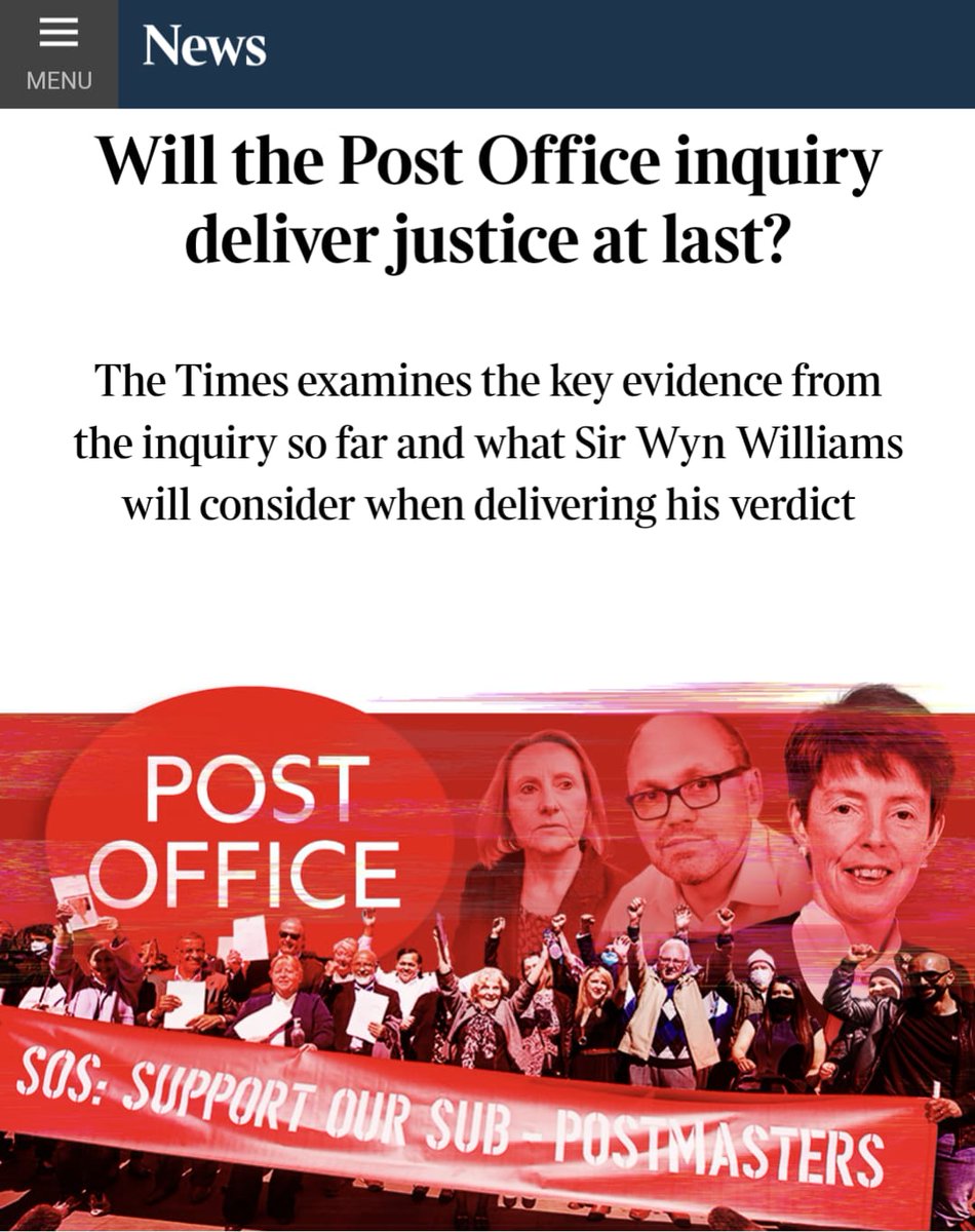 Postmasters have waited too long for justice & @PostOffInquiry has proven the scale of cover up by PO executives Evidence at inquiry shows PO were willing to ruin innocent lives to hide issues #HorizonScandal Postmasters need justice & those responsible must be held to account