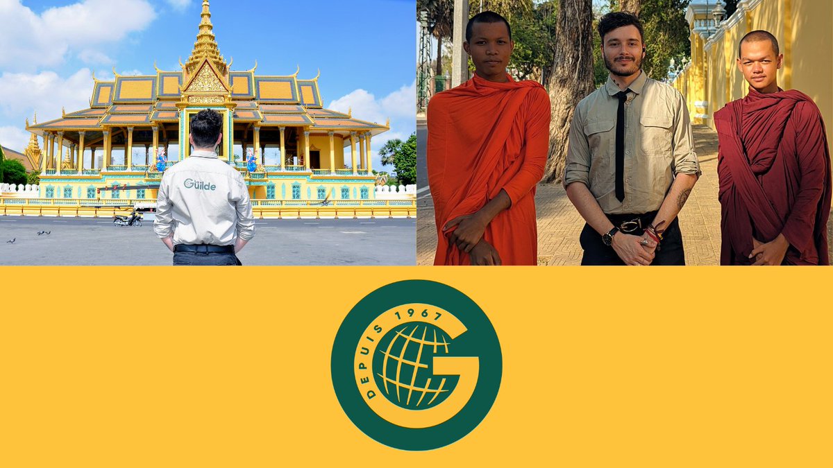 #Cambodge - Romain Butticker débute sa mission #VSI de coordinateur des activités en Asie du Sud-Est @LaGuilde_Action. L'engagement🌐à la 🇫🇷 ▸#volontariat, ▸#microprojets ▸#patrimoine @FVolontaires @AFD_France @ALIPHFoundation @Fondationfrance #Cambodia #LaGuildeenAction