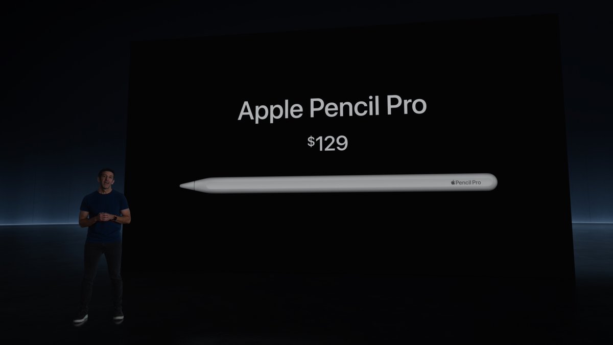 The new Apple Pencil Pro will be available for $129 #AppleEvent