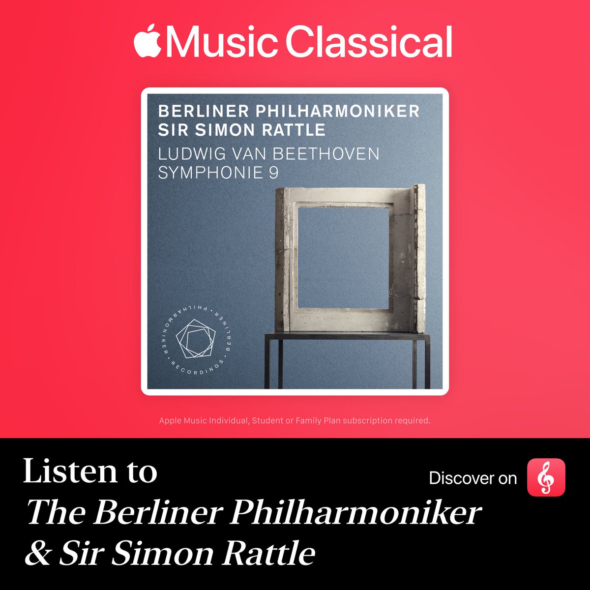 🎶Celebrating 200 years of the joyous magic of Beethoven's Ninth Symphony with Sir Simon Rattle on @AppleClassical! Listen now: classical.music.apple.com/nl/album/17439… #AppleMusicClassical