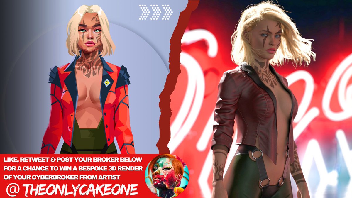 Ever wondered what your CyberBroker would look like in full 3D glory? Time to find out.

Hit that like, give this a retweet, and drop your CyberBroker below by this Friday. The one and only <a href="/TheOnlyCakeOne/">🍰1️⃣ Cake One - cakeone.eth/tez</a> will pick a lucky CyberBroker to render in a 3D masterpiece! 🚀