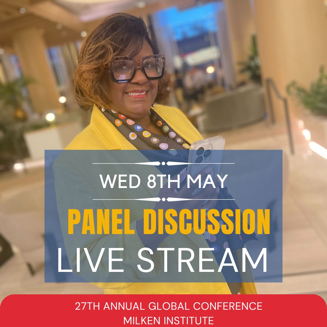 I'm thrilled to join my esteemed colleagues for a vital panel discussion titled "Innovators Rethinking Criminal Justice." Join us live on Wednesday, May 8th from 11:30 AM to 12:30 PM PST. 

👀 Tune in to the live stream &amp; explore the panel overview here: milkeninstitute.org/panel/15460/in…
