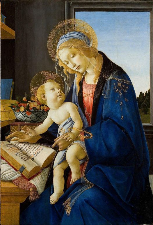 Madonna del Libro Botticelli Museo Poldi Pezzoli Milano Buon pomeriggio con la poesia di questo quadro