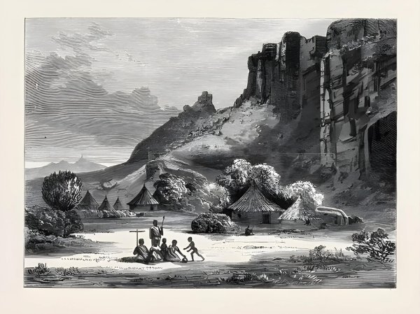 Abyssinian Expedition Print from the Liszt Collection. This print transports us back to 1868, during the Abyssinian Expedition. It depicts a village nestled under the grand Antalo Amba in tigray.

እዚ ሕትመት እዚ ​​ናብ 1868፡ ኣብ እዋን ወፍሪ ኣቢሲንያ ይመልሰና። #tigray