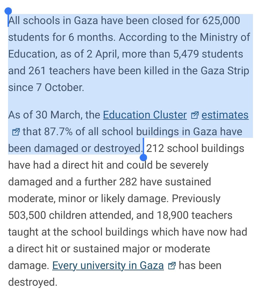 “All schools in Gaza have been closed for 625,000 students for 6 months… 261 teachers have been killed in the Gaza Strip since 7 October.” #TeacherAppreciationDay