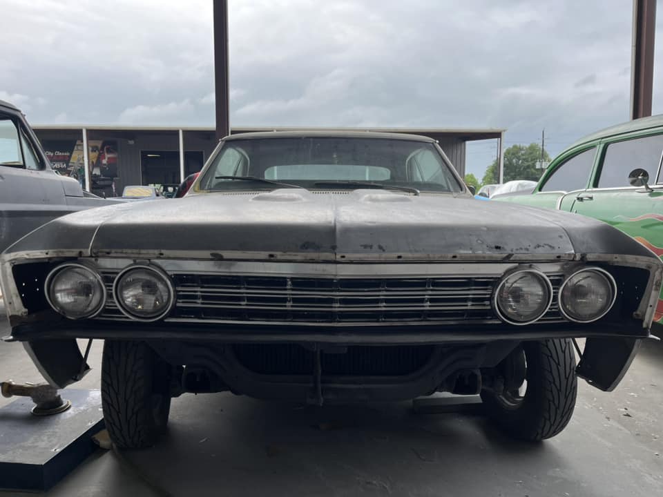 1967 Chevelle heading it’s way to bare metal! #restorationking #restorationsbysabra