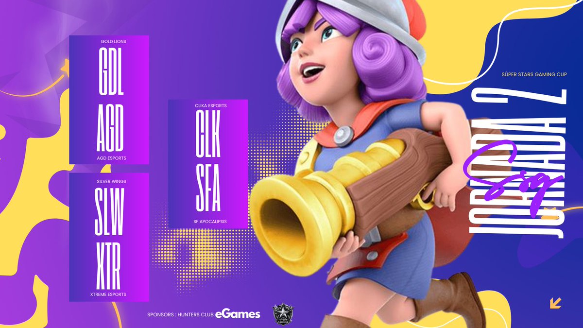 Super Stars (@ssg_cup) on Twitter photo SSG- GRUPO A 🟡
Grandes duelos nos esperan el día de hoy!
Buena suerte y GG WP! A TODOS!
🗓️ Martes 7/05
⚔️ <a href="/Gold_LionsOfi/">🦁Gold Lions Oficial🦁</a> - <a href="/AGD_eSports/">𝘈𝘎𝘋 𝘦𝘚𝘱𝘰𝘳𝘵𝘴 🌪️</a>
⚔️ <a href="/SilverWings_es/">SilverWings Esport</a> - <a href="/Xtreme_Teamtbd/">Xtreme Esports</a>
⚔️ <a href="/ClikaCR/">Clika</a> - <a href="/SF_APOCALIPSIS/">Sf.apocalipsis.sports</a>
Quienes se llevarán los 3pts ?
#STAYSTARS #SSG SSG- GRUPO A 🟡
Grandes duelos nos esperan el día de hoy!
Buena suerte y GG WP! A TODOS!
🗓️ Martes 7/05
⚔️ <a href="/Gold_LionsOfi/">🦁Gold Lions Oficial🦁</a> - <a href="/AGD_eSports/">𝘈𝘎𝘋 𝘦𝘚𝘱𝘰𝘳𝘵𝘴 🌪️</a>
⚔️ <a href="/SilverWings_es/">SilverWings Esport</a> - <a href="/Xtreme_Teamtbd/">Xtreme Esports</a>
⚔️ <a href="/ClikaCR/">Clika</a> - <a href="/SF_APOCALIPSIS/">Sf.apocalipsis.sports</a>
Quienes se llevarán los 3pts ?
#STAYSTARS #SSG