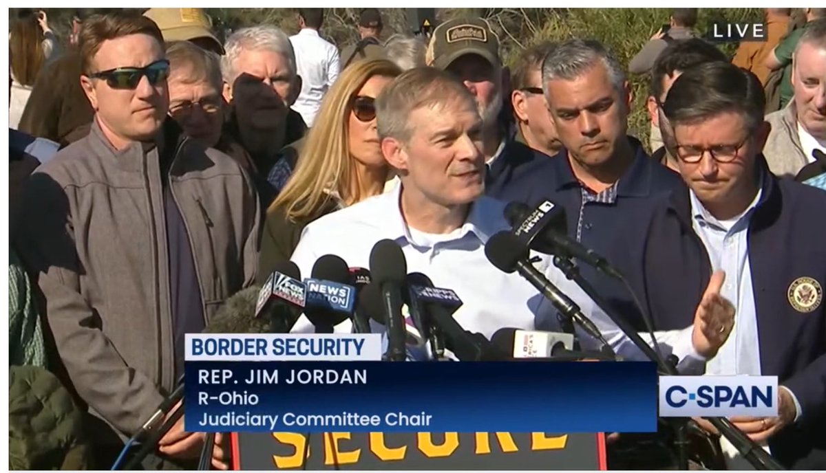 Enough lies! 
You will see Jim Jordan this week at the border talking about the crisis created by Democrats.
It’s all lies in the name of maintaining power. 
Jim Jordan and House Republicans TURNED DOWN a bipartisan bill that would have eased the issues at the border but still…