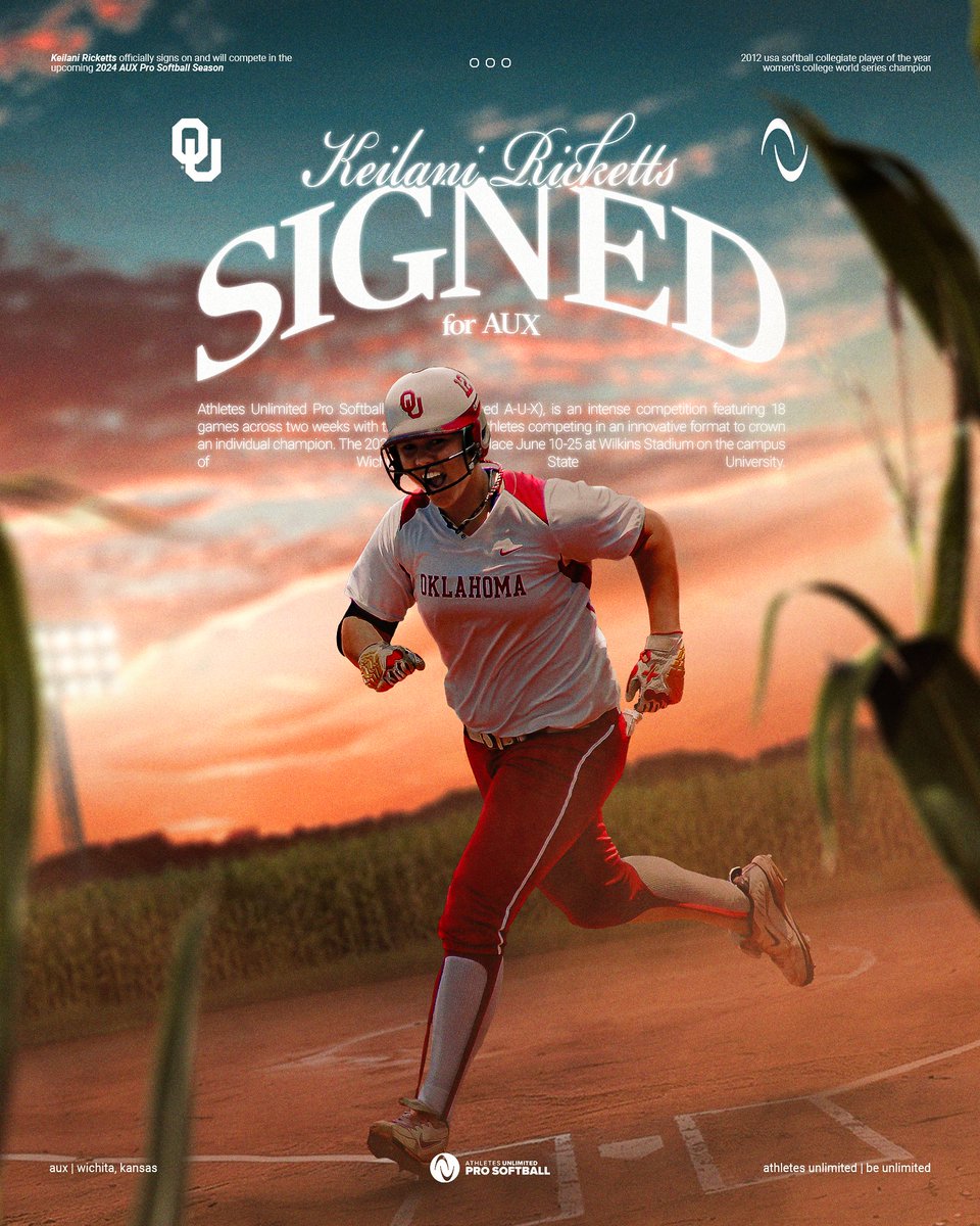 welcome to Athletes Unlimited, @laniricketts10 🥳 ▫️ 2013 Big 12 Pitcher of the Year ▫️ 2012 USA Softball Collegiate Player of the Year ▫️ 2013 National Champion