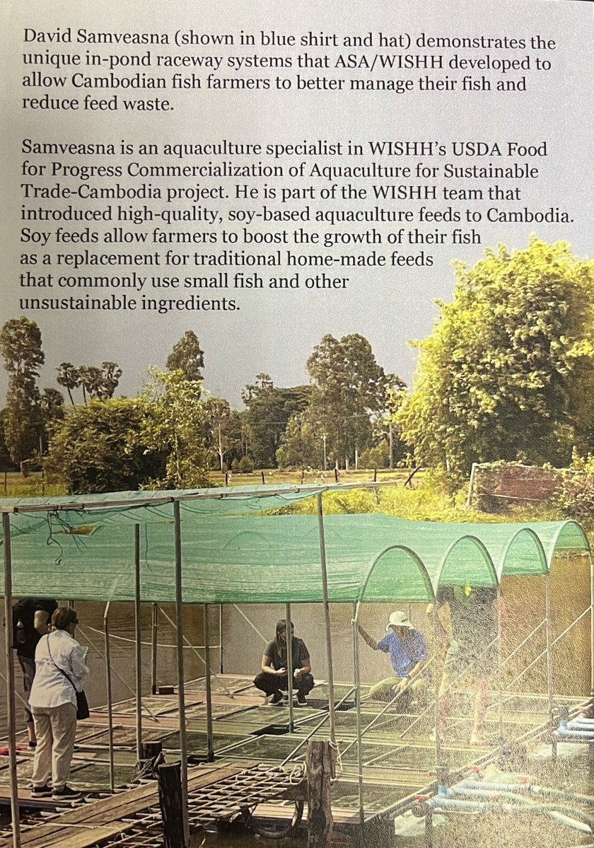 When we met w/ the @ASA_WISHH Program at the @USDA Food Aid showcase, they told us about a Food for Progress project in Cambodia using 🇺🇸 soy in fish feed, growing production. So now the fish is being dried into jerky-a new commodity for the local market! wishh.org