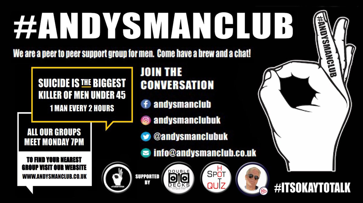 We are continuing to promote @AndysManClubUK 👌 @AndysManClubALT 👌throughout 2024.
Highlighting men's mental health & following the Paddy's dramatic storyline on @ITV's @Emmerdale as portayed by actor @DominicBrunt back in 2023
#ITSOKAYTOTALK #ANDYSMANCLUB 
#PaddysStory 7pm Mon