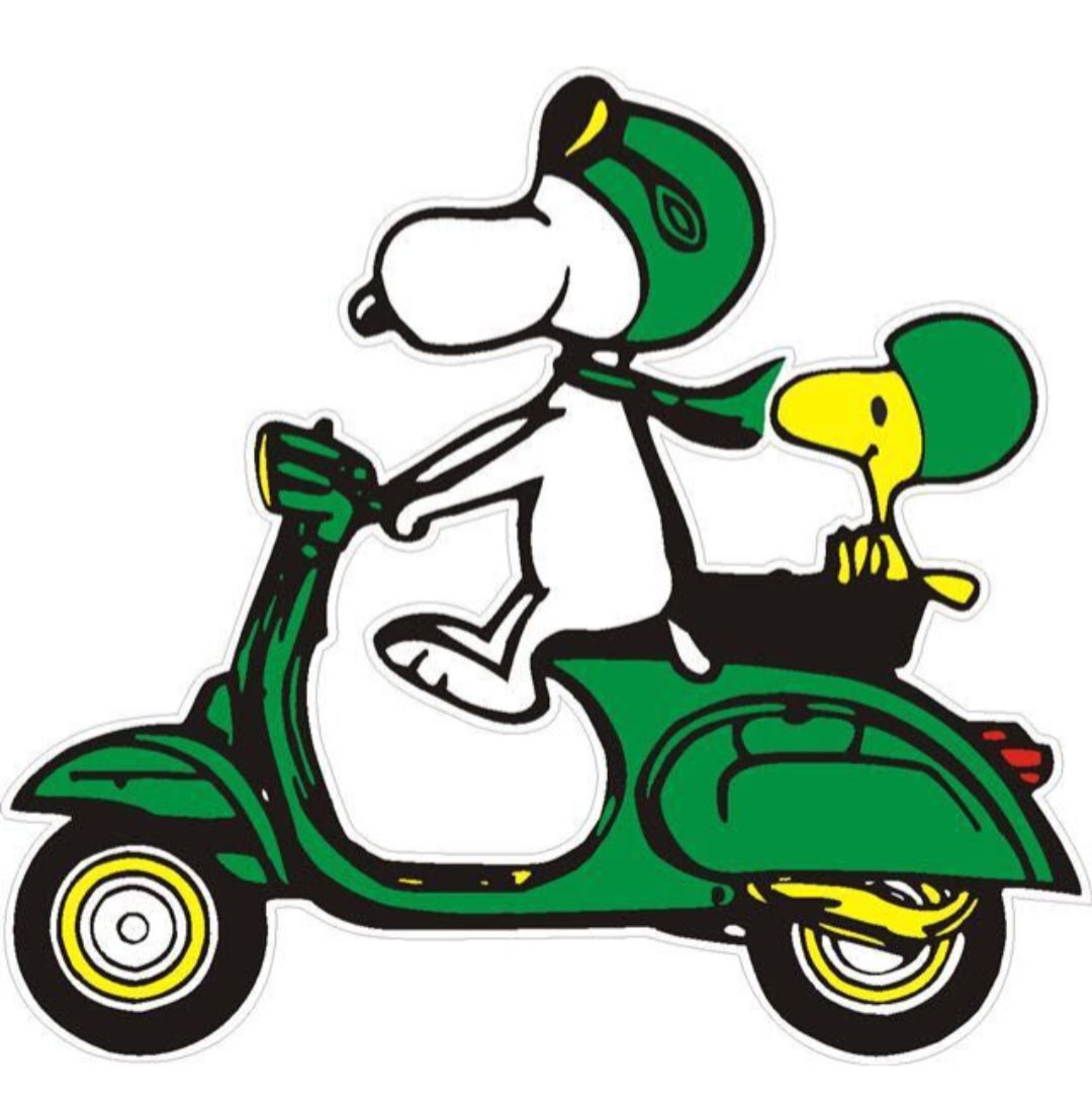 Even Snoopy knows that
Scooters are best.
#Lambretta 
#Vespa
✌️