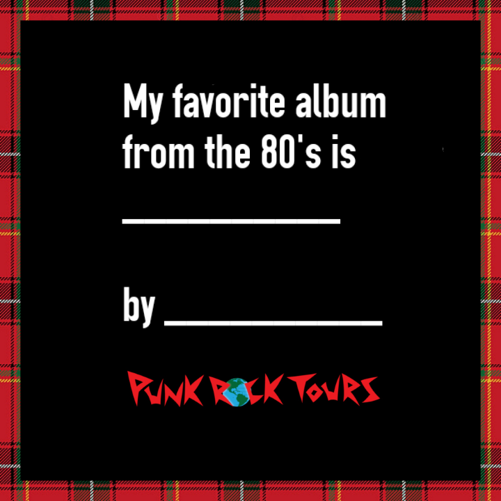 Let's hear it!
#PunkRockTours