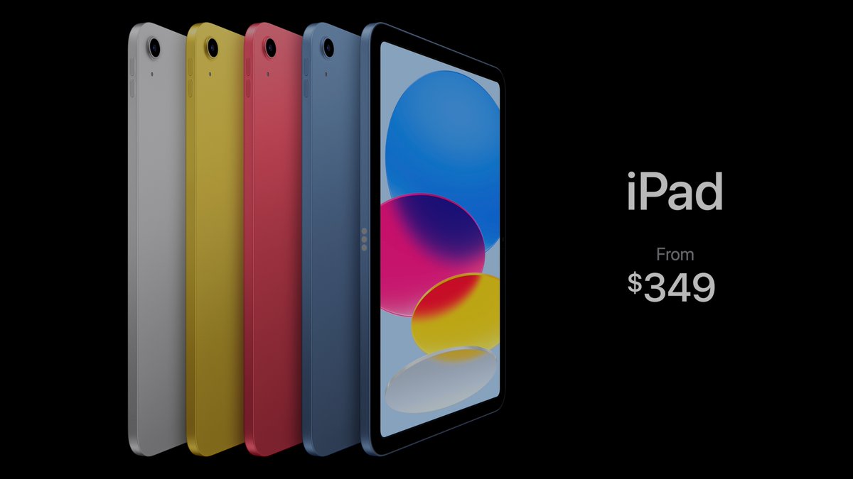 The iPad (10th gen) is now available at a lower price #AppleEvent