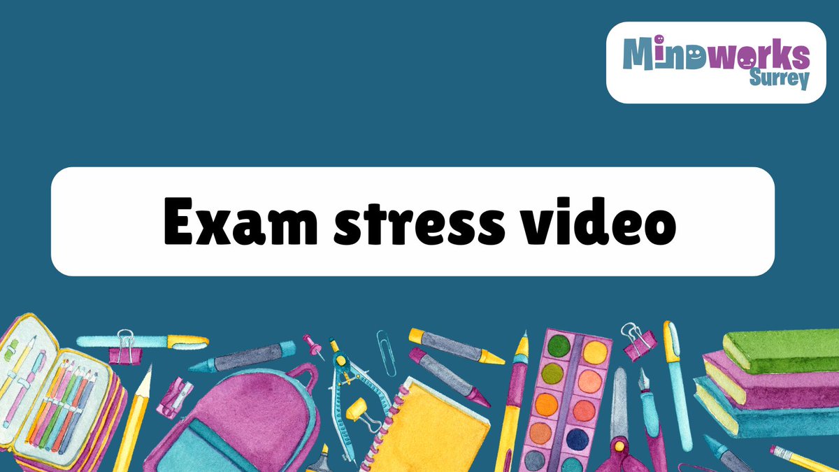 Our School-Based Needs team has created a short 10-minute video on exam stress. It covers effective study strategies and relaxation techniques to support you through exams. You can find the video here: mindworks-surrey.org/advice-informa… #Surrey