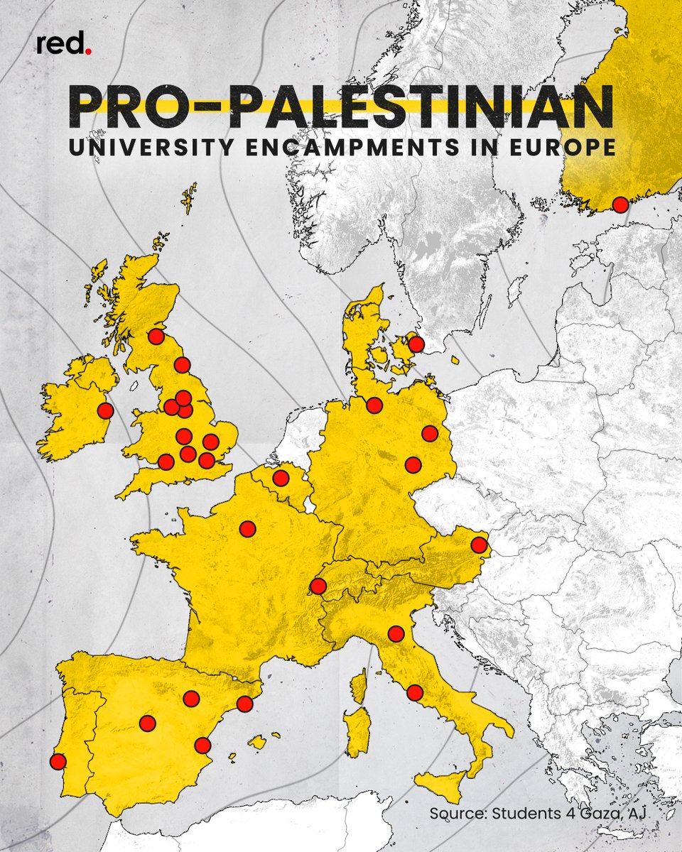 Palestine solidarity protest camps have hit Europe, with students setting up encampments on university campuses across the continent. What began as a militant student movement reminiscent of Vietnam War-era protests in the US has now led to a chain reaction, spreading like
