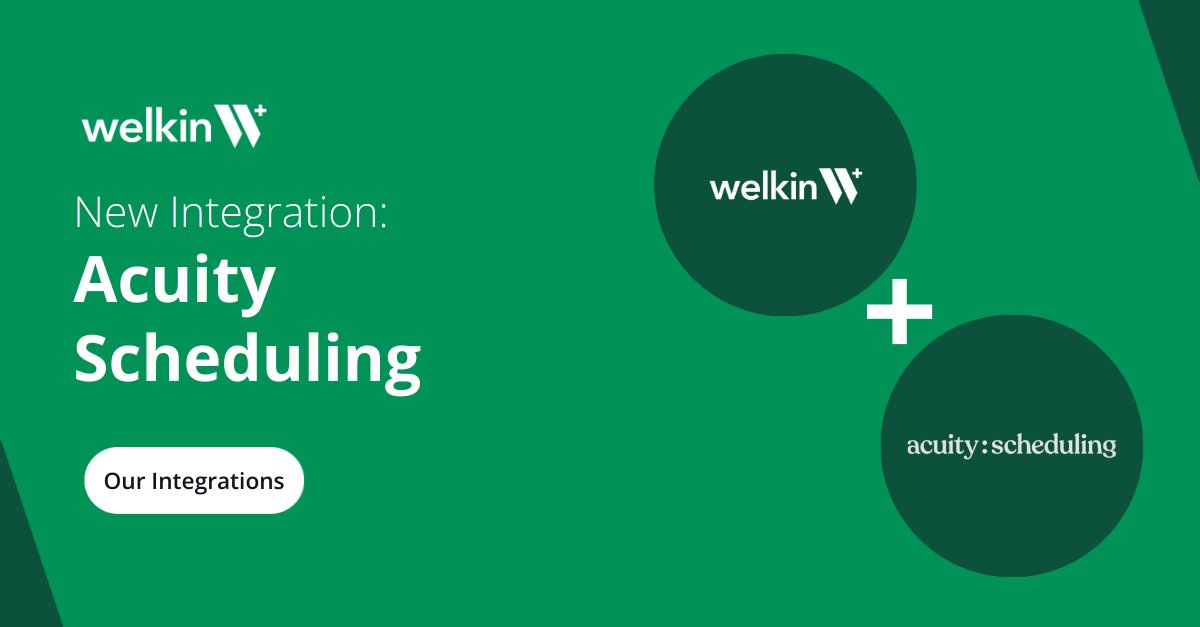 WelkinHealth's tweet image. New integration: Acuity Scheduling. This integration equips Welkin with a self-scheduling interface so that patients can book their own appointments. To view a complete list of our integrations, visit welkinhealth.com/integrations/ #AcuityScheduling #WelkinIntegrations