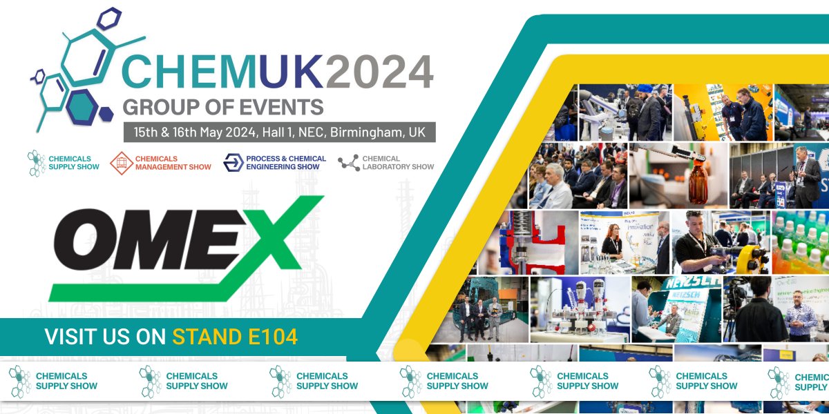 Looking forward to attending ChemUK2024 #CHEMUK next week at the NEC! Come and visit us on stand E104 #TotalIndustrySolutions #cleanenergy #cleanwater #cleanplanet #OMEXEnvironmental