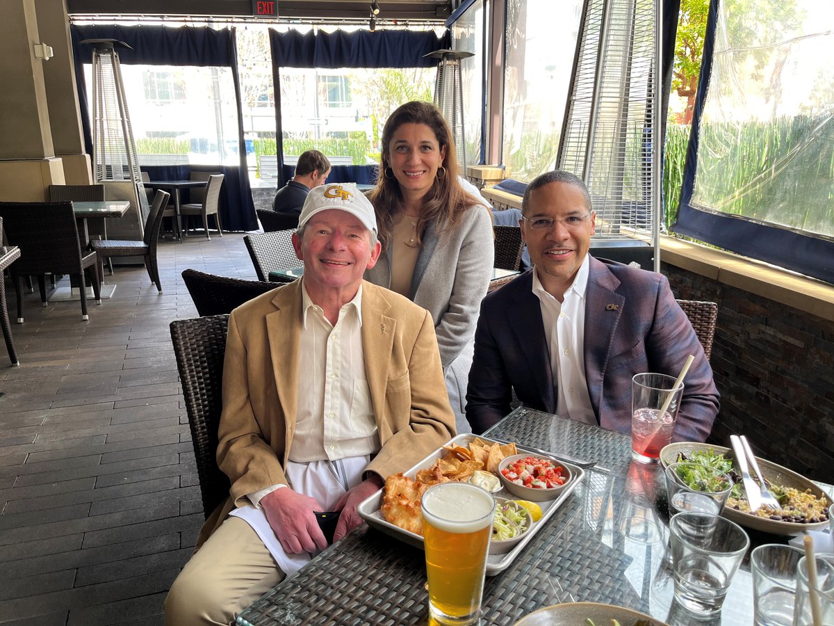 The AE School is hitting the road to reconnect with our incredible alumni. Can't wait to catch up, exchange ideas, and strengthen our community bond. ae.gatech.edu/give. 📸: Recent stop Mountain View, California to visit John Inks, AE 1971.