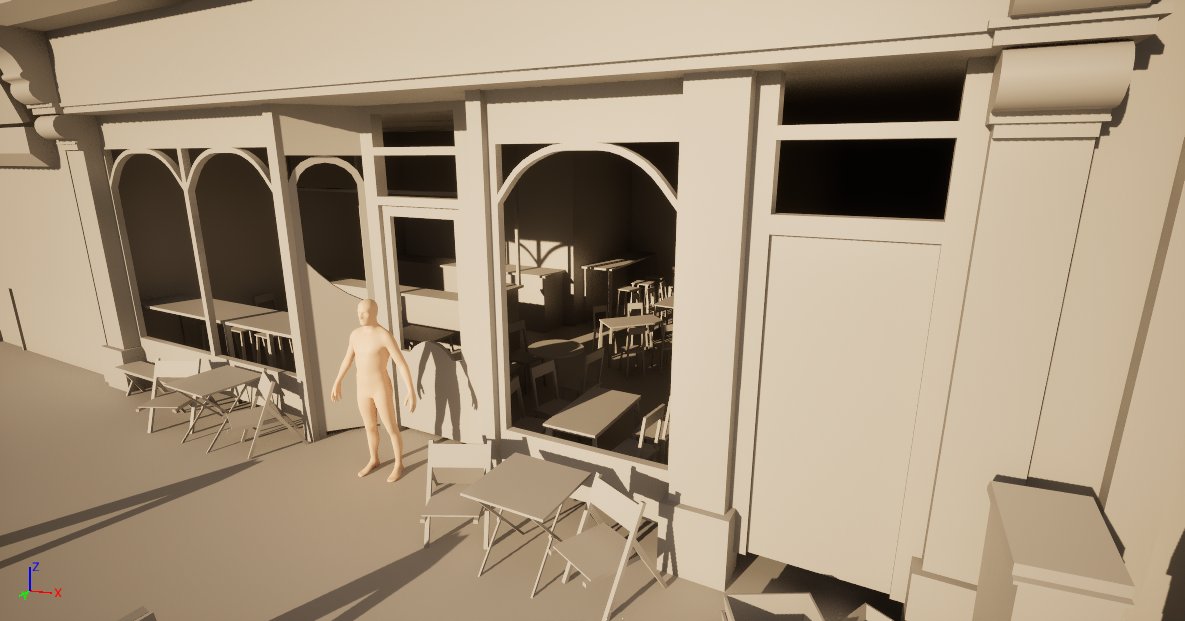 started a new 3d environment project in Unreal 5, finished blockout. 
#ue5 #3denvironment #gameart