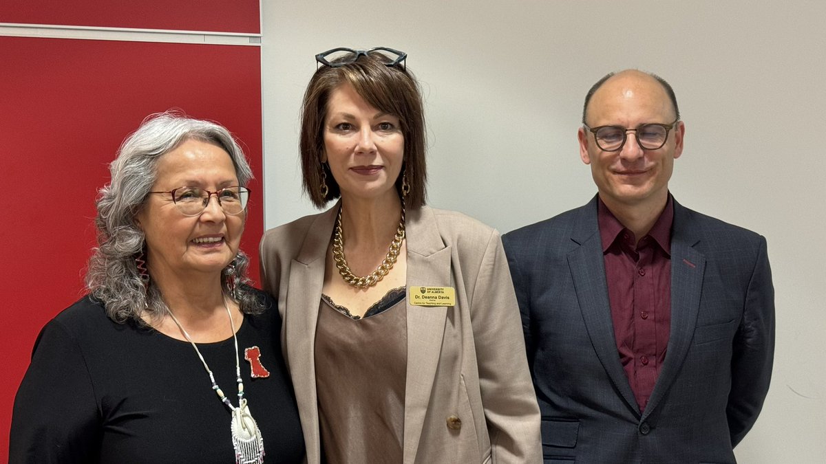 So pleased to welcome Elder Evelyn Day, CTL’s Executive Director Deanna Davis and Vice-Provost (Learning Initiatives) Karsten Mundel to the Festival of Teaching and Learning 2024 #fotl2024