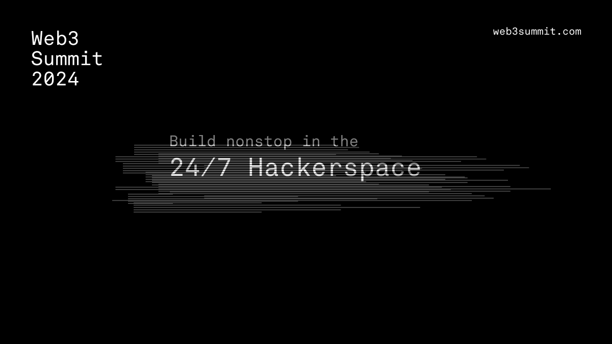 💡Calling All Innovators💡 Unleash your creativity and join us at Web3 Summit 2024 for the Hackerspace - a playground for experimentation, collaboration and innovation in the Web3 space. Dive into our 24hr Hackerspace and bring your vision to life! 🎫Get your ticket here: