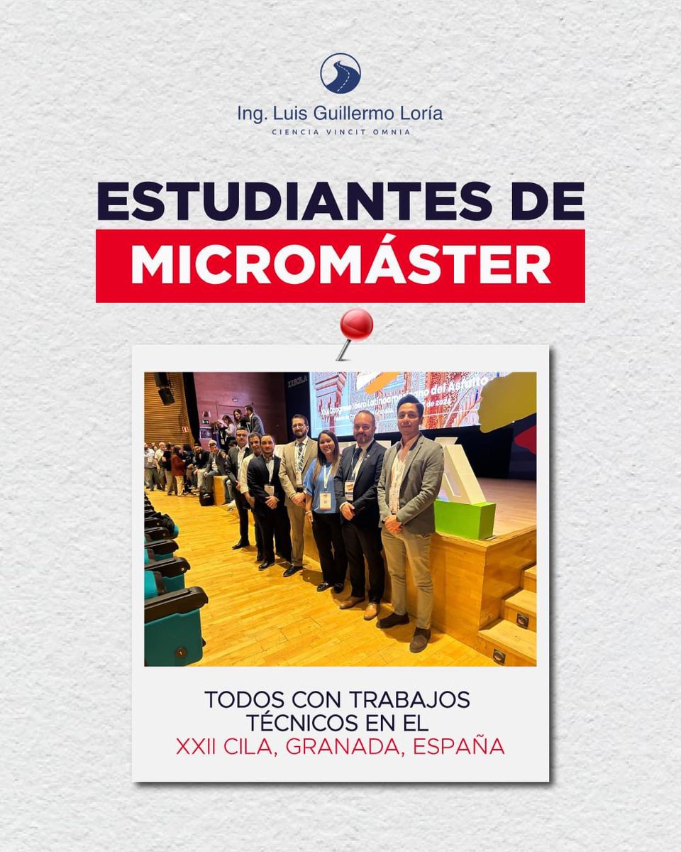 🎓 ¡Orgullo Micromáster en acción! 🌟 ¡Celebremos juntos los logros de nuestros estudiantes en el XXII CILA en Granada, España! Estamos encantados de ver cómo sus trabajos técnicos destacan en este prestigioso evento internac. @Perisandru @jjpotti @BardasaGen @1felipecollazo2