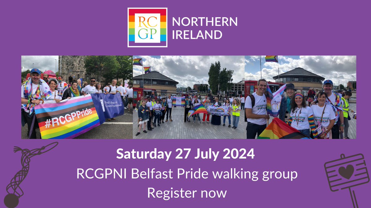 Join our Belfast Pride parade walking group! Register your interest - tinyurl.com/493zets3