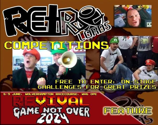 REVIVAL 2024 FEATURE ANNOUNCEMENT: Retro Lords competitions! Join us in Wolverhampton on 8-9 June! Tickets/info: tinyurl.com/REVIVAL2024 tinyurl.com/RREDETAILS #RRE2024 #RETROGAMING #arcade @TheRetroAsylum