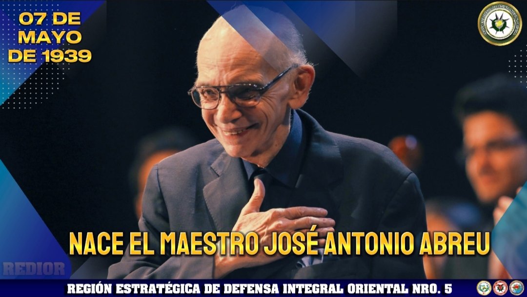 📆|| El #07May de 1939, nació en Valera, Trujillo, el maestro José Antonio Abreu, músico, economista, activista y educador. Fundó la Orquesta Nacional Juvenil de Venezuela y el Sistema Nacional de Orquestas Sinfónicas Juveniles, Infantiles y Pre-Infantiles de Venezuela.