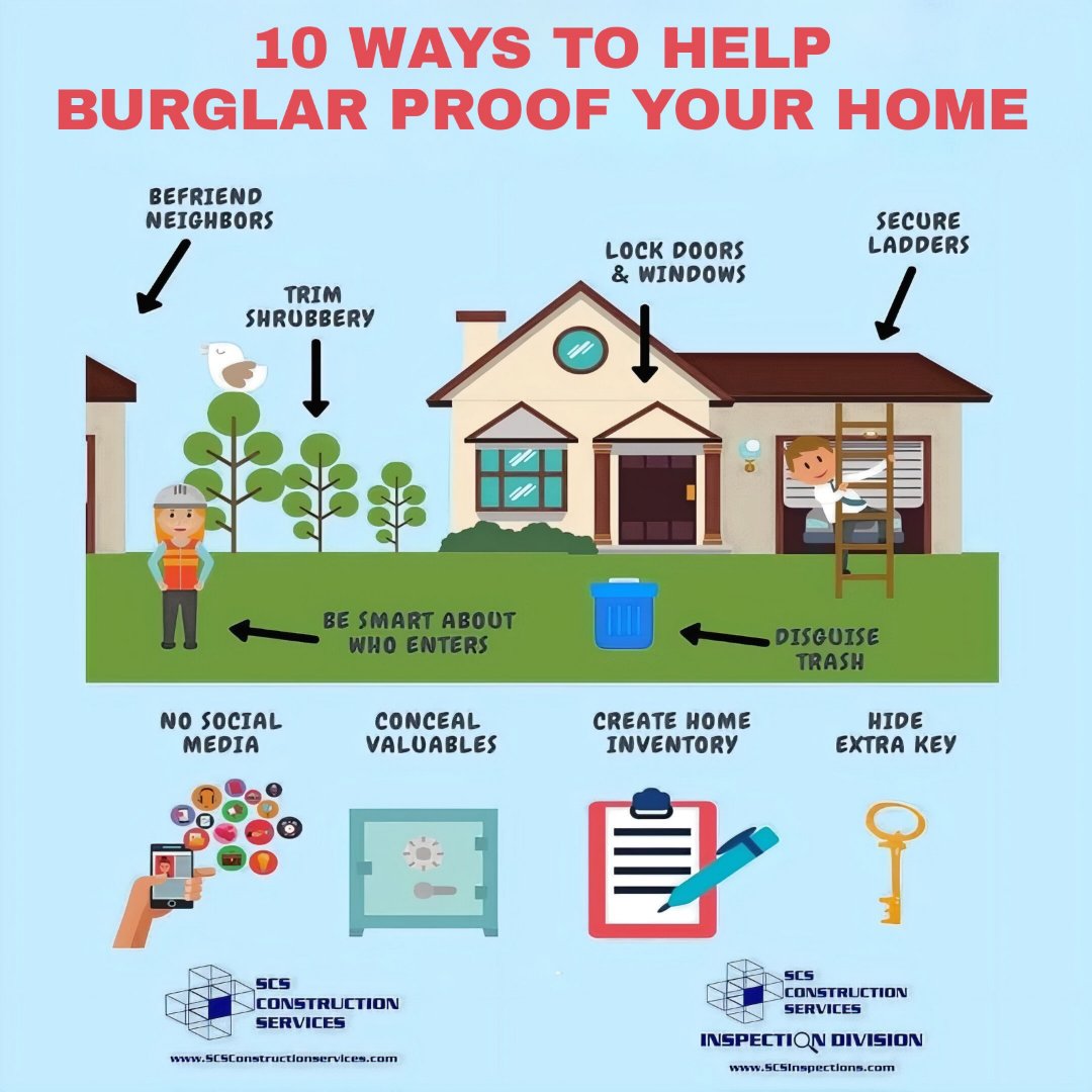 10 Ways To Help Burglar Proof Your Home for #TipTuesday from @scsconstruction