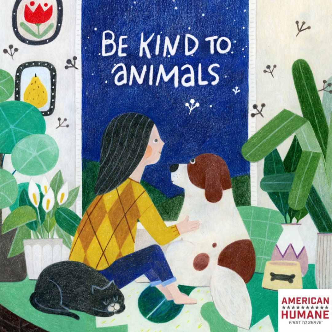 Throughout Be Kind to Animals Week, remember that building a better world for animals starts with teaching our children the value of kindness. American Humane has created a series of teaching sheets for parents, teachers, and more! bit.ly/44s8LsA