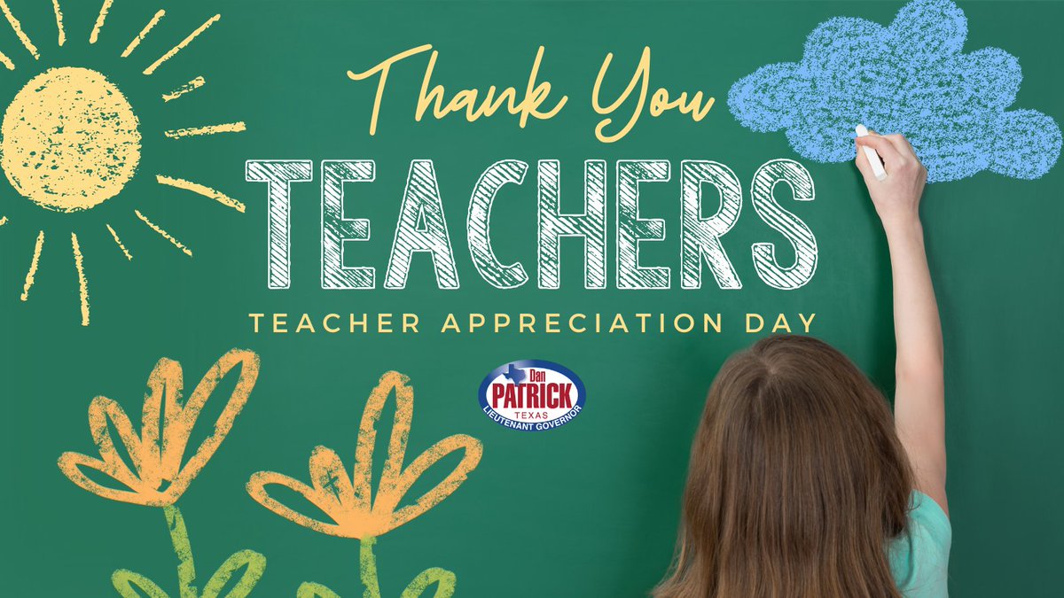 On #TeacherAppreciationDay, let's shine a spotlight on the incredible educators who mold young minds and shape the future. Their dedication and passion make all the difference. Thank you to every teacher across Texas for all that you do.