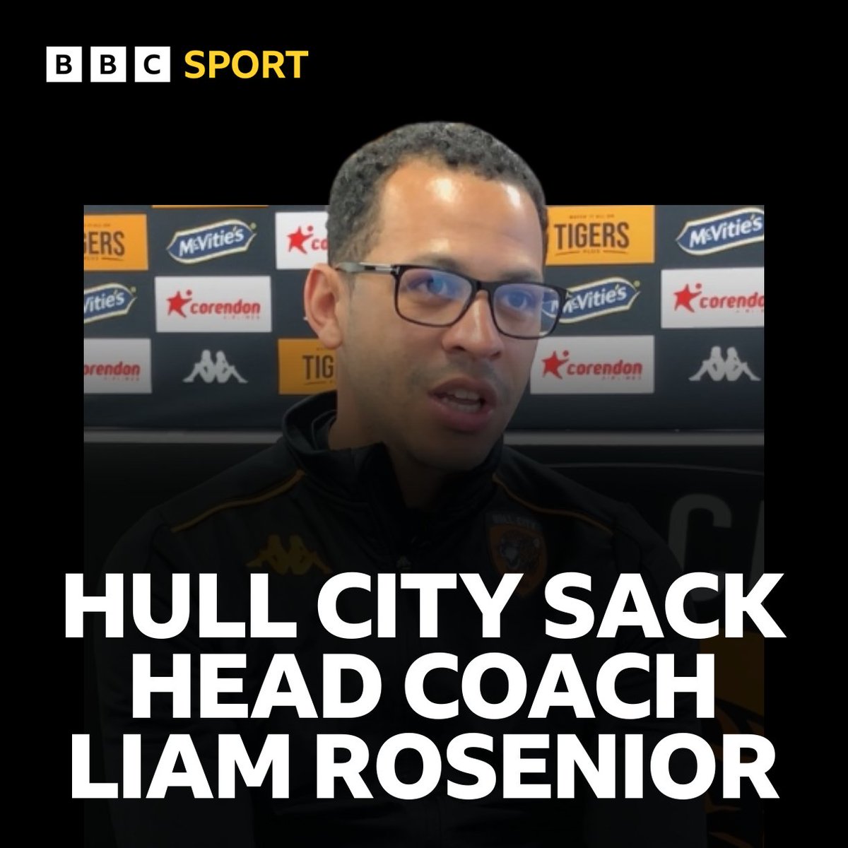 🚨 ROSENIOR GONE - CONFIRMED! 🗣️ @HullCity have officially announced the departure of head coach Liam Rosenior after 18 months in charge. 📻 We want your reaction to this on a @RadioHumberside Sportstalk Special tonight from 6pm. 📲 bbc.in/2ucPris #hcafc