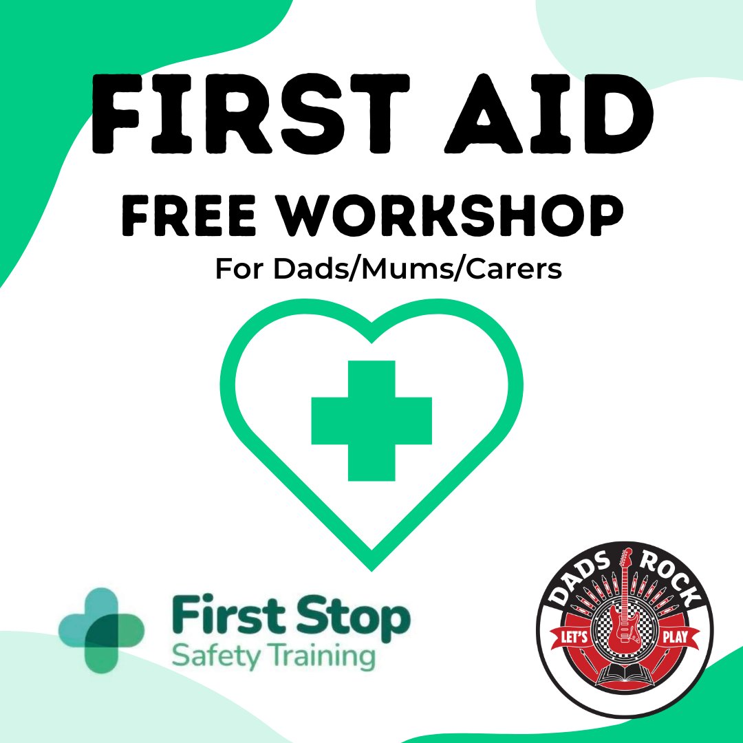 Glasgow! - Come learn some vital first aid skills. Our next Glasgow First Aid workshop is on Tues 21st May 7pm. It's free and open to all Dads, Mums and carers. It's at @EasterhouseCSH Sign up: forms.gle/cskrUt7cXTUDzo…