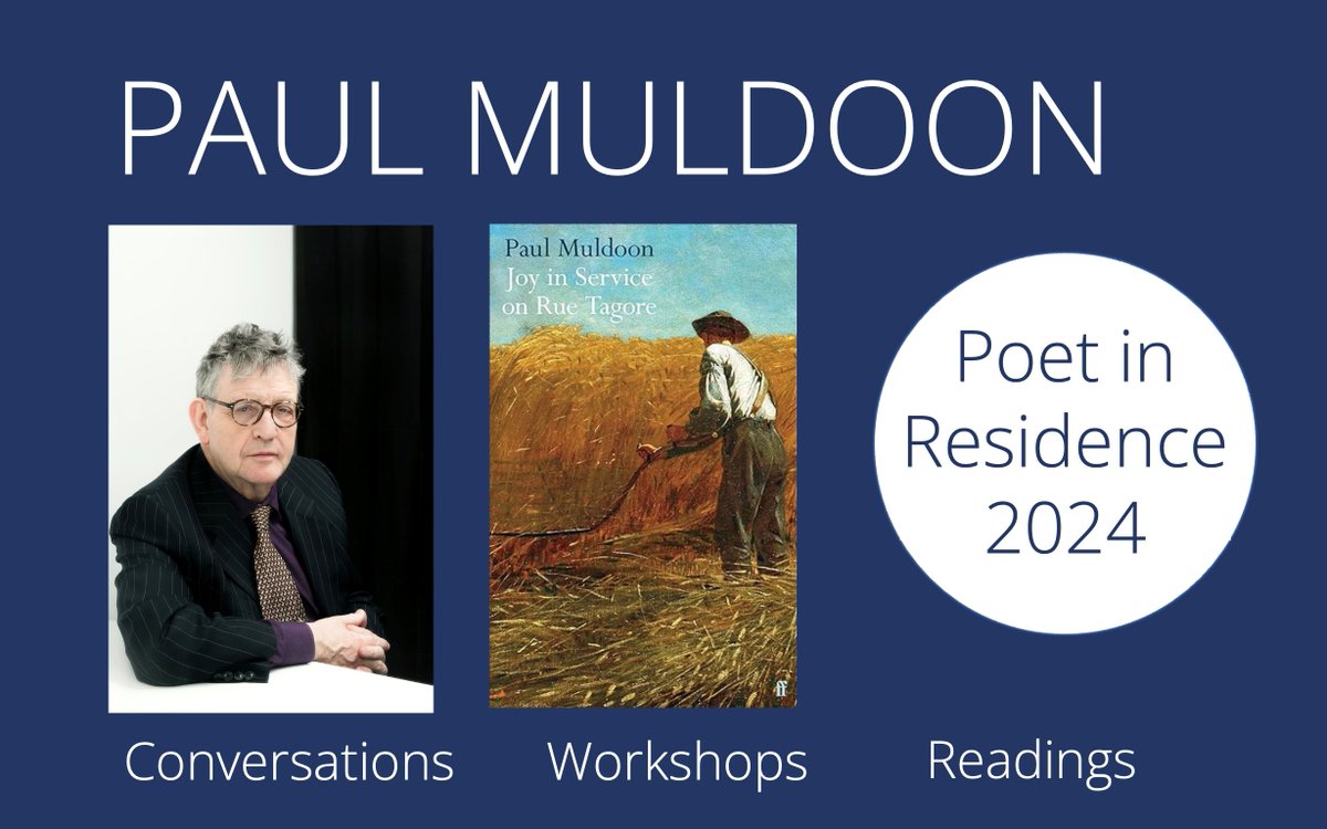 We're THRILLED to announce Paul Muldoon as Poet in Residence @LedburyPoetry Festival (28 June - 7 July). Professor of Poetry at Princeton & Poetry Editor at The New Yorker, Muldoon has a new collection @FaberBooks. Book Now for Readings and Workshops ledburypoetry.org.uk