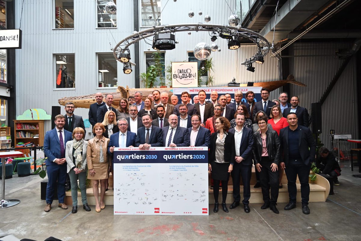 ✍️ Ce contrat est décliné autour de 6️⃣ enjeux, avec
une mobilisation de l’ensemble des partenaires afin d’intervenir localement et de répondre efficacement et durablement aux défis des territoires.
👀 lillemetropole.fr/actualites/con…
👋 <a href="/prefet59/">Préfecture de la région Hauts-de-France et du Nord</a> <a href="/hautsdefrance/">Région Hauts-de-France</a> <a href="/departement59/">Département du Nord</a> <a href="/CafduNord/">Caf du Nord</a>