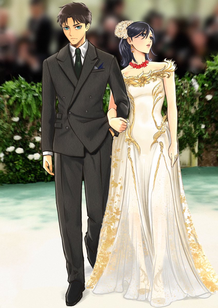 Eren and Mikasa were stunning at the MetGala ✨🥺 #MetGala2024