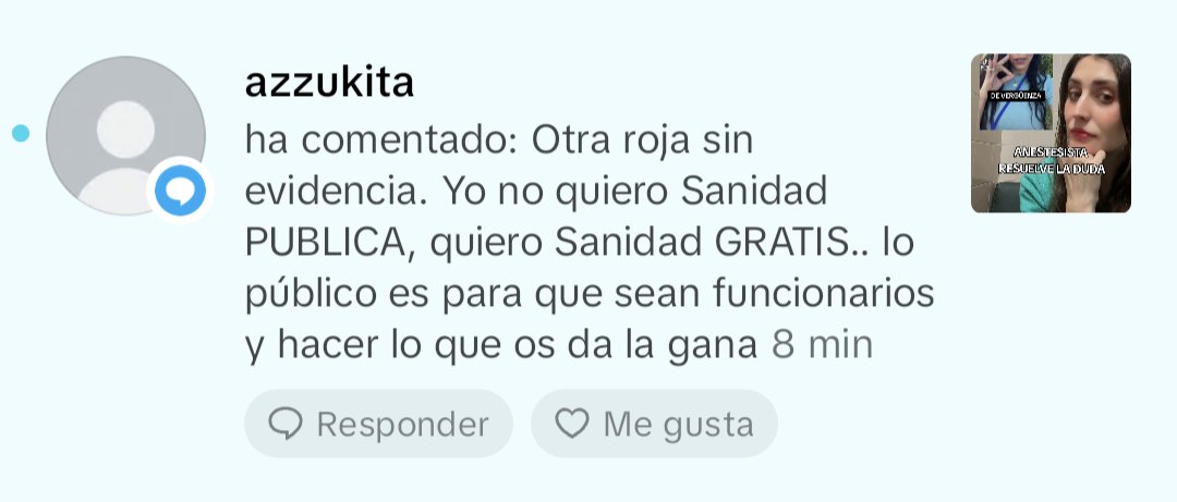Quiere sanidad gratis, pública no.

Gratis sí.

Aham.

Entendéis contra lo que tengo que pelear diariamente?