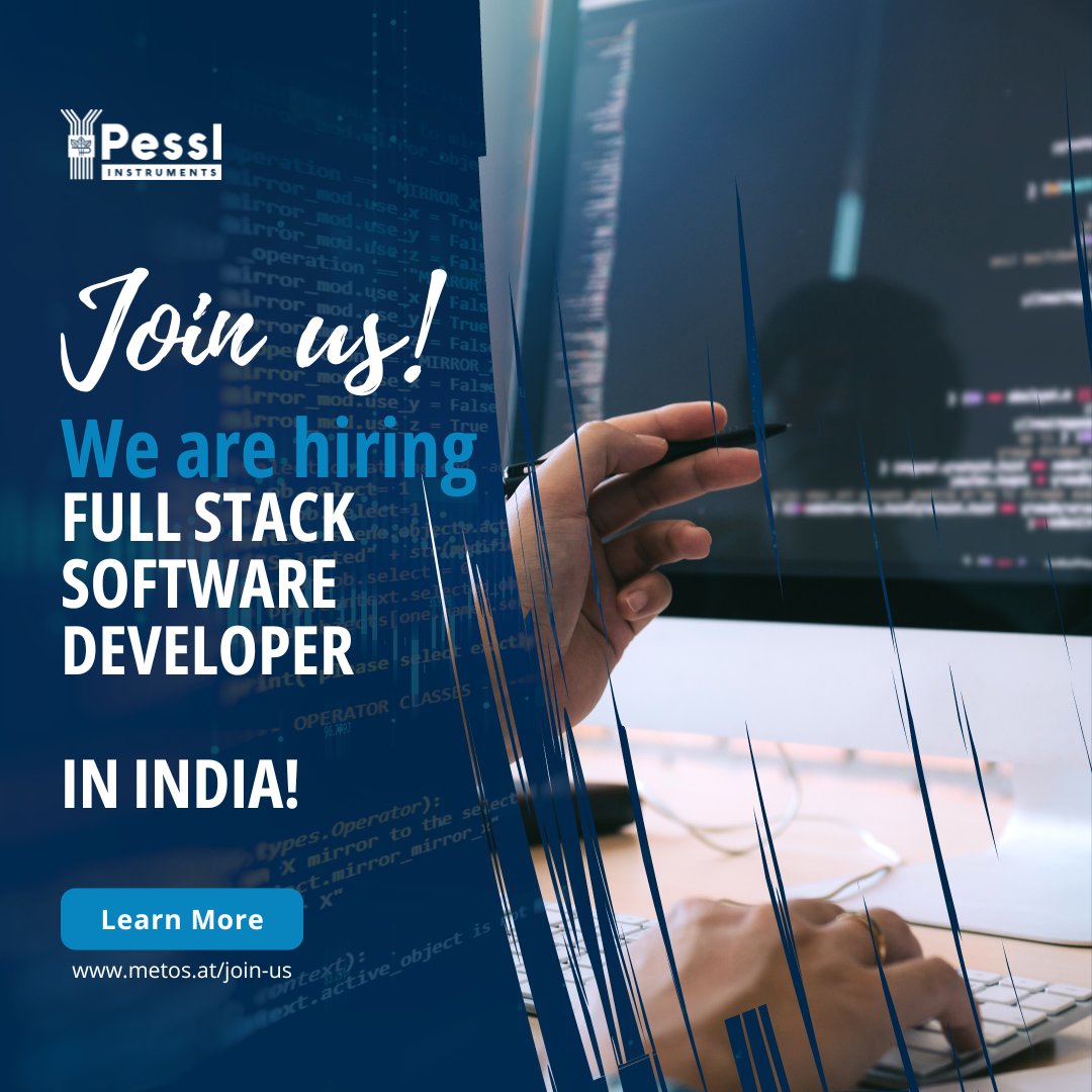 🚀We're Hiring: Full-Stack Software Developer in India! 𝐘𝐨𝐮𝐫 𝐑𝐨𝐥𝐞: 🗹 Developing & maintaining web applications using Go Lang and Python 🗹 Design and implement backend systems with GoLang & its APIs 🗹 Collaborate with frontend developers 👉🏻metos.at/join-us/