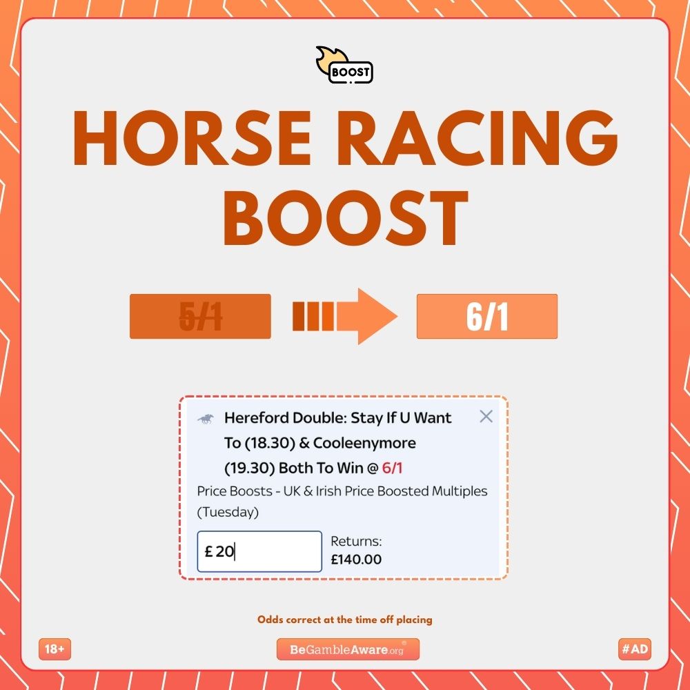 This BOOST goes soon 🚀 ❌ Usually 5/1 🔋 NOW 6/1! Add to Slip ⇨ bit.ly/SkyBOOST6