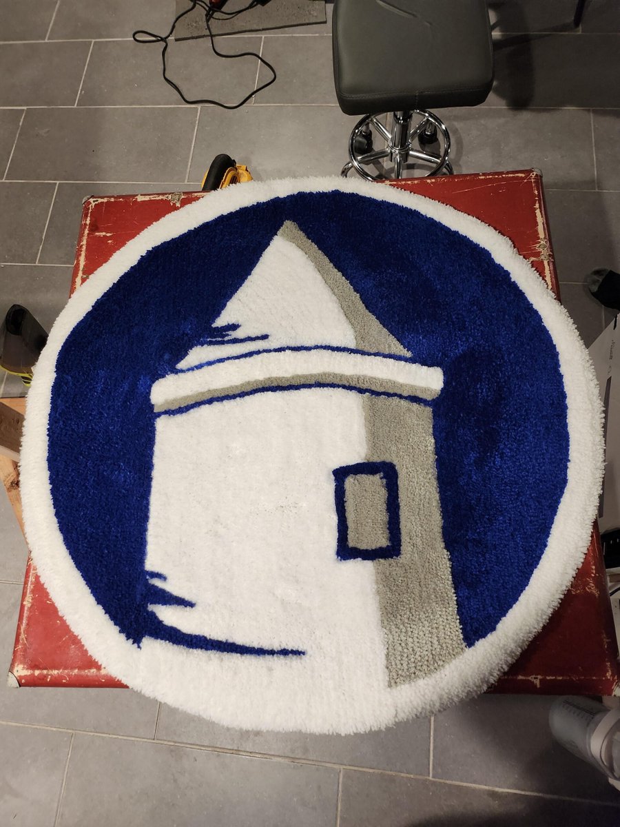 Just finished this Rug of Prince Rupert's Tower. Came out better than I hoped! UTFT! eucup.com/653193/ #Everton #EvertonFootballClub